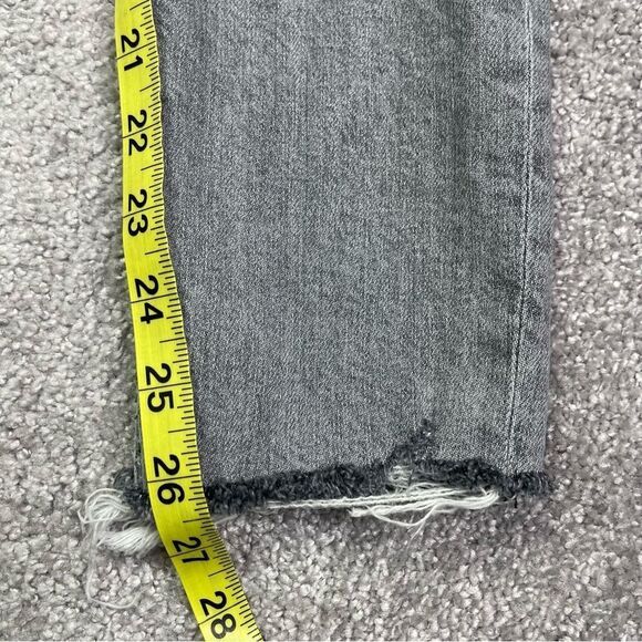 Agolde Nico Jeans Women’s 24 Gray Ankle Skinny High Rise Button Fly Stretch - Picture 12 of 13